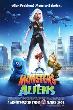 Monsters vs Aliens 2009 Poster