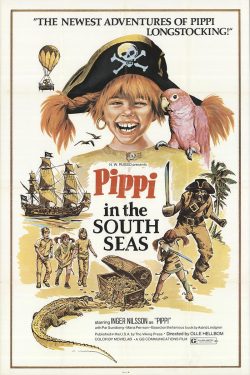 Pippi Långstrump på de sju haven 1970 Poster